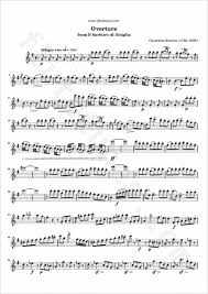 Il barbiere di siviglia (fr); Overture From The Barber Of Seville G Rossini Free Flute Sheet Music Flutetunes Com
