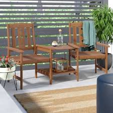 Arianna Meranti Wooden Garden Bench Seating Groups Furniture Outdoor Furniture Sets