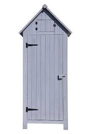 Gerateschrank Vintage Look Dunkelgrau Gartengebaude Gartenhaus Garten