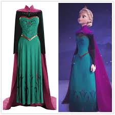 Disney Movie Frozen Elsa Dress Costume Frozen Elsa Dress Elsa Coronation Dress Cosplay Outfits