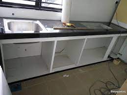 Draw attention to the solid concrete top with a tablecloth or table runner in natural, lightweight fabrics, such as linen and jute. Kitchen Cabinet With Concrete Table Top Home Garden Stuff For Sale In Semenyih Selangor Sheryna Com My Mobile 711848 View All Photos