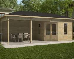 Gartenhaus Sophia 10m 44mm 3x3 Hansagarten24 Gartenhaus Gartenhaus Mit Terrasse Holz Pavillon