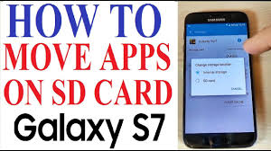 Samsung Galaxy S7 S7 Edge How To Copy Move Transfer Applications On Sd Card Youtube
