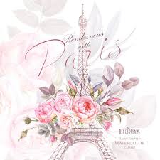 Download in under 30 seconds. Paris Watercolor Clipart France Eiffel Tower France Roses Etsy Watercolor Clipart Clip Art Watercolor