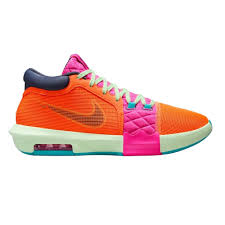Tênis nike lebron witness viii laranja com rosa masculino :: Amil Esportes