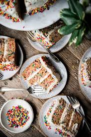 Vegan Funfetti Cake With Vanilla Frosting Gluten Free Crowded Kitchen Recipe In 2020 Vegan Birthday Cake Funfetti Cake Vegan Buttercream