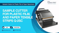 Sample Cutter for Plastic Film, and Paper Tensile Strips Q-2SC | WorldofTest.com