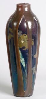 Emile Galle Important Vase Balustre A Decor Violet Aubergine Et Vert Societe De Ventes Aux Encheres Paris Drouot Auction Decor Violet Art Du Verre Vase