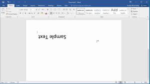 How To Create Upside Down Text In Word 2016