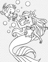 Free printable flounder coloring page for kids to download, the little mermaid coloring pages Little Mermaid Page Border Chicken Little Little Girl Silhouette Page Break Page Curl 982196 Free Icon Library