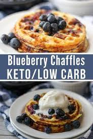 Mouthwatering Blueberry Chaffles Served 3 Ways Recipe Keto Dessert Recipes Low Carb Recipes Dessert Low Carb Recipes