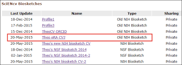 Sciencv Converting Profiles That Use The Old Nih Biosketch Format To The New Nih Biosketch Format Nlm Technical Bulletin 2015 May Jun