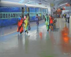 Bijay Biswaal Colorful Paintings Composition Painting Watercolor Paintings