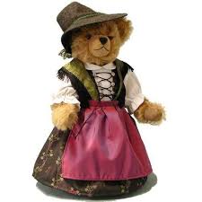 Typisch deutsches spielzeug? ich fahre am 12. Bavarian Teddy Bear Girl Teddybaren Teddybar Plusch