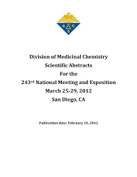 Medi Abstracts Cover Page - ACS Division of Medicinal Chemistry ...