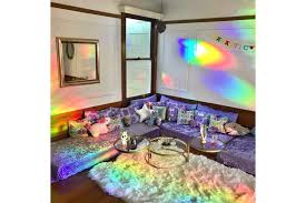 The Lavender Lounge Created By The Space Queen Www Thespacequeen Space Rainbow Interior Design Rainbow Interior Dream Spaces