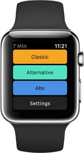 Follow along with the workouts and prompts with our great apple watch app. 7min Watch Workouts Rhythmicworks