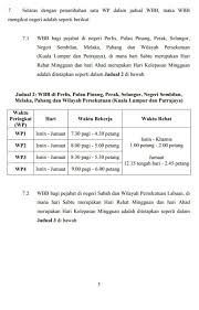 Penambahbaikan Waktu Bekerja Berperingkat Wbb Penjawat Awam 2018