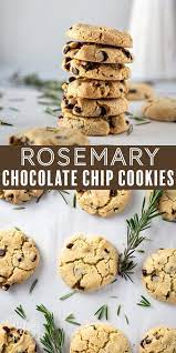 Rosemary Chocolate Chip Cookies The Littlest Crumb Recipe In 2021 Dessert Recipes Easy Baking Recipes Cookie Recipes Homemade