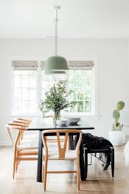 Scandinavian Dining Chairs Black Rectangular Dining Table Two Pendants Over Dining Table With Bench Black Rectangular Dining Table Dining Table Bench Seat