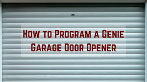 program a genie garage door opener