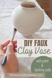 Diy Faux Clay Vase Diy Pottery Diy Painted Vases Diy Vase