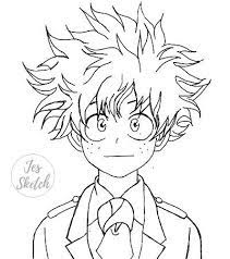 Bnha coloring pages todoroki related keywords coloring pages my hero academia chapter 120 page 7 color by infintygohan on todoroki:*doing his thing while looking good af like always* deku: Smiling Deku Lineart Coloring Page By Jessketch0 On Deviantart Coloring Home