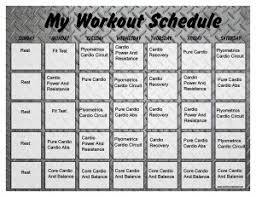 insanity workout schedule print a