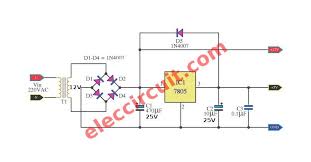Many Ideas Of 12v And 5v Dual Power Supply Circuit Diagram At 3a Max Electrical Projects Power Supply Circuit Circuit Diagram