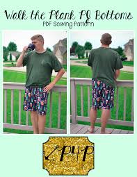 Sewing patterns catalog of stylish clothing. Walk The Plank Pj Bottoms Adult Unisex Patterns For Pirates