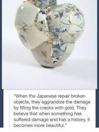 Dribbles of gold fill the cracks in the floor of this apartment, designed by architecture studio tank to replicate a traditional japanese pottery technique. When The Japanese Repair Broken Objects They Aggrandize The Damage By Filling The Cracks With Gold They Believe That When Something Has Suffered Damage And Has A History It Becomes More Beautiful