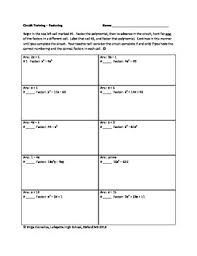 Circuit Training Factoring Circuit Training Circuit College Algebra