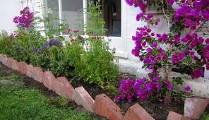 Recycled Brick Garden Edge The Chic Site Brick Garden Edging Brick Garden Landscape Edging