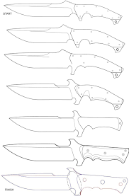 Os desenhos a seguir, servem de base para vários tipos de artesanatos. Img Knife Patterns Knife Making Handcrafted Knife