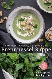Sudtiroler Brennnessel Suppe Mit Schuttelbrot Croutons Cremig Raffiniert Tolle Vegetarische Vorspeise Trickytine Vegetarische Vorspeisen Rezepte Vegetarisch