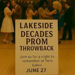 Lakeside Decades Prom Throwback | Retro Dance Night