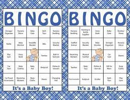 60 Baby Shower Bingo Cards 60 Prefilled Bingo Cards Boy Etsy Baby Shower Bingo Baby Shower Gift Bingo Baby Bingo