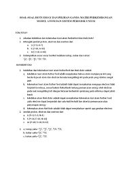 Pilih kategori bloggink kimia kimia sma kelas x kimia sma kelas xi kimia sma kelas xii latihan soal essay negr! Soal Essay Teori Atom Lukisan