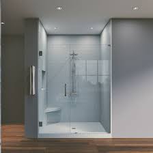 Hardware finishes view our hardware finshes. Waterfall Bath Enclosures 45 X 80 Hinged Frameless Shower Door Wayfair