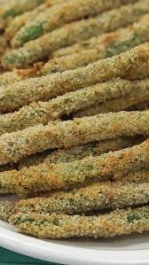 Crispy Baked Green Bean Fries Recipe Green Bean Recipes Fried Green Beans Bean Recipes