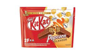 Todayonline Kit Kat Launching Limited Edition Salted Caramel Popcorn Flavour Kit Kat Flavors Kit Kat Caramel Popcorn