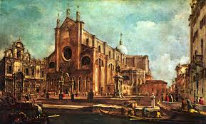 Francesco Guardi Campo Della Chiesa Di Santi Giovanni E Paolo Con La Scuola Di San Marco Ca 1760 Francesco Guardi Venice Painting Francesco