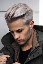 To Dye Or Not To Dye Are Silver Hair Men Still On Trend Men Hair Color Mens Hair Colour Silver Hair Men