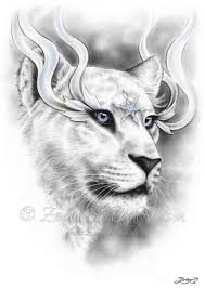 Ice Spirit Lioness Portrait Animal Nature Crystal Snowflake Etsy Anime Art Fantasy Animals My Drawings