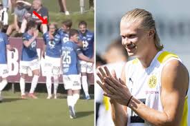 Maybe you would like to learn more about one of these? Video Erling Haaland S Teenage Cousin Scores On His Molde Debut