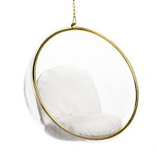 The reason why the bubble chair hangs from the ceiling is, as eero makes clear there is no nice way to make a clear pedestal. Eero Aarnio Hanging Bubble Chair Gold Special Edition By Modholic Walmart Com Walmart Com