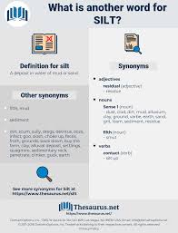 Synonyms For Silt Thesaurus Net