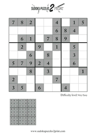 Very Easy Sudoku Puzzles To Print