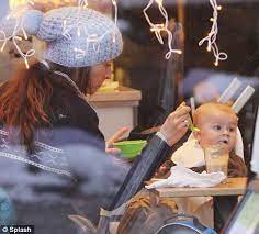 She now works as a yoga teacher in norway. Enjoying Life In Norway Rebecca Loos Looks Glum As She Takes Baby Magnus Shopping Daily Mail Online