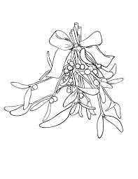 Click the christmas mistletoe coloring pages to view printable version or color it online (compatible with ipad and android tablets). Free Mistletoe Coloring Page